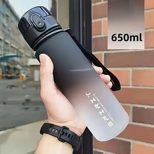 Black and White Gradient Water Bottle 650ml